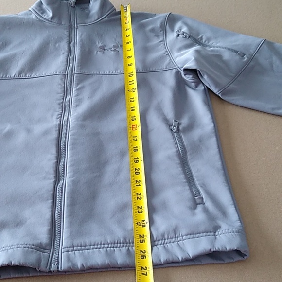 UNDER ARMOR STORM COAT SIZE M MEN GRAY WITH THREE ZIP POCKETS - Picture 11 of 14